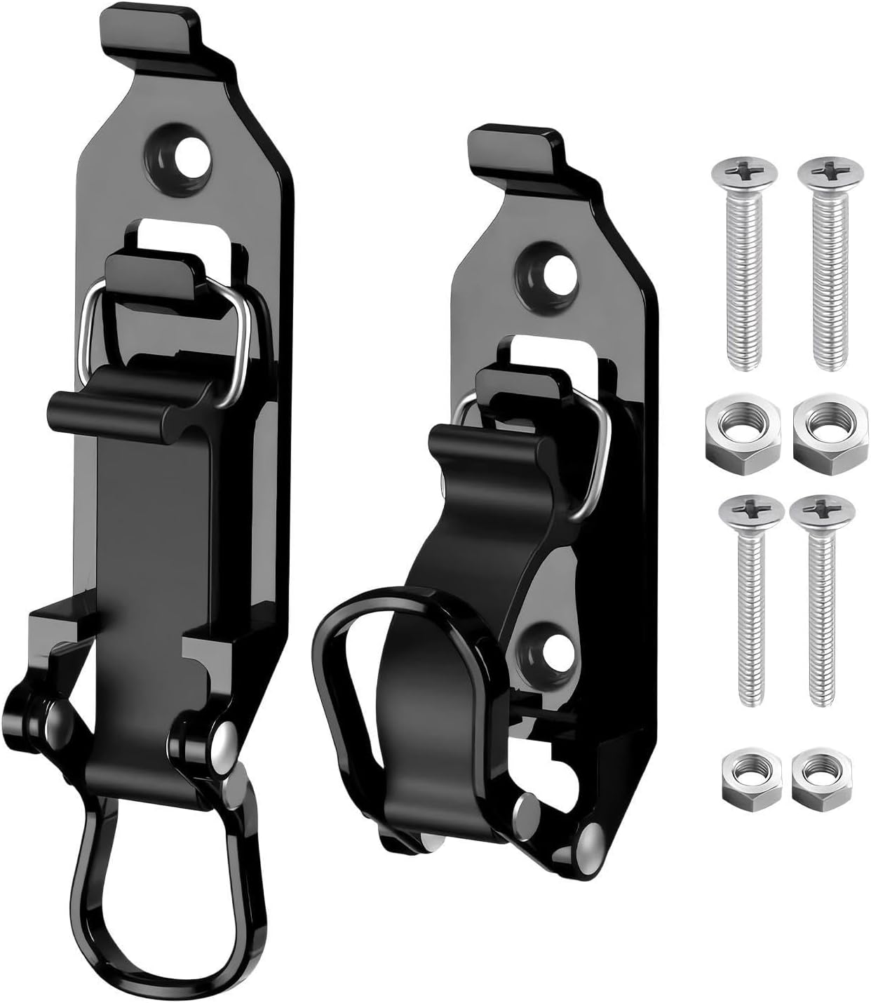 Heavy Duty Shovel Holder Bracket Set, Quick Release Wall Mount Tool Rack System, Metal Storage Clamp Kit For Truck RV Van Tractor Garden Garage Utility Organization Use 7.09x2.48x1.26 Inches
