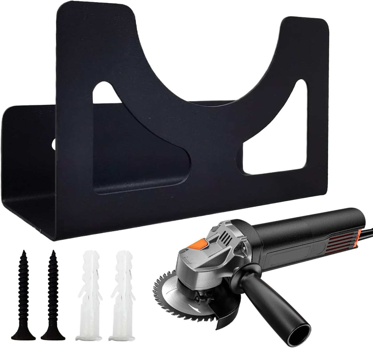 Générique Support Pour Meuleuse D'angle | Support Mural Pour La Meuleuse D'Angle - Organisateur En Fer Robustes Pour Outils Électriques Atelier Bricolage