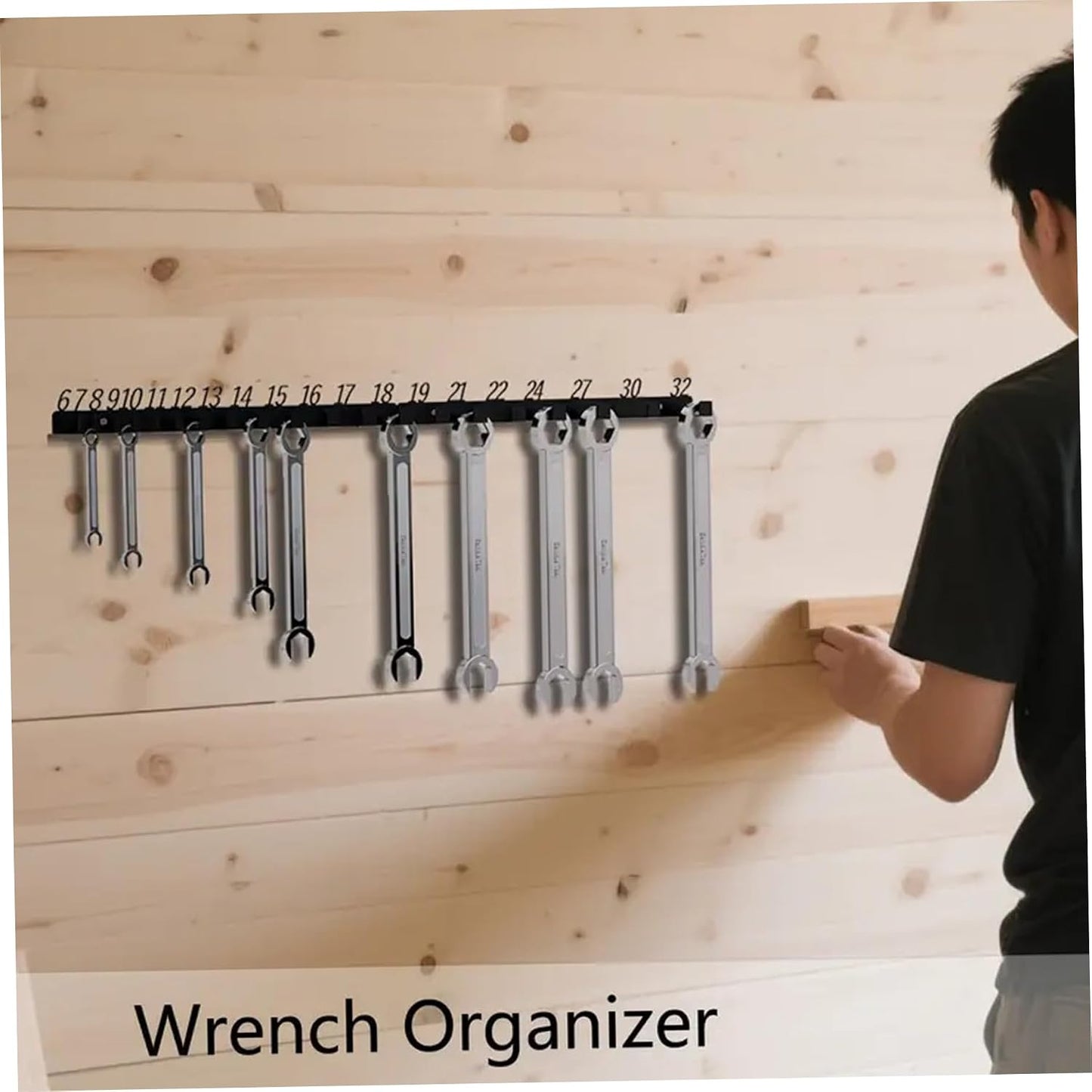 Porte-clés Pour 20 Clés, Organisateur De Mural, Organisateur De En Fer Pour Le Rangement Des Outils, Convient 6 Mm à 32 Mm Rangement