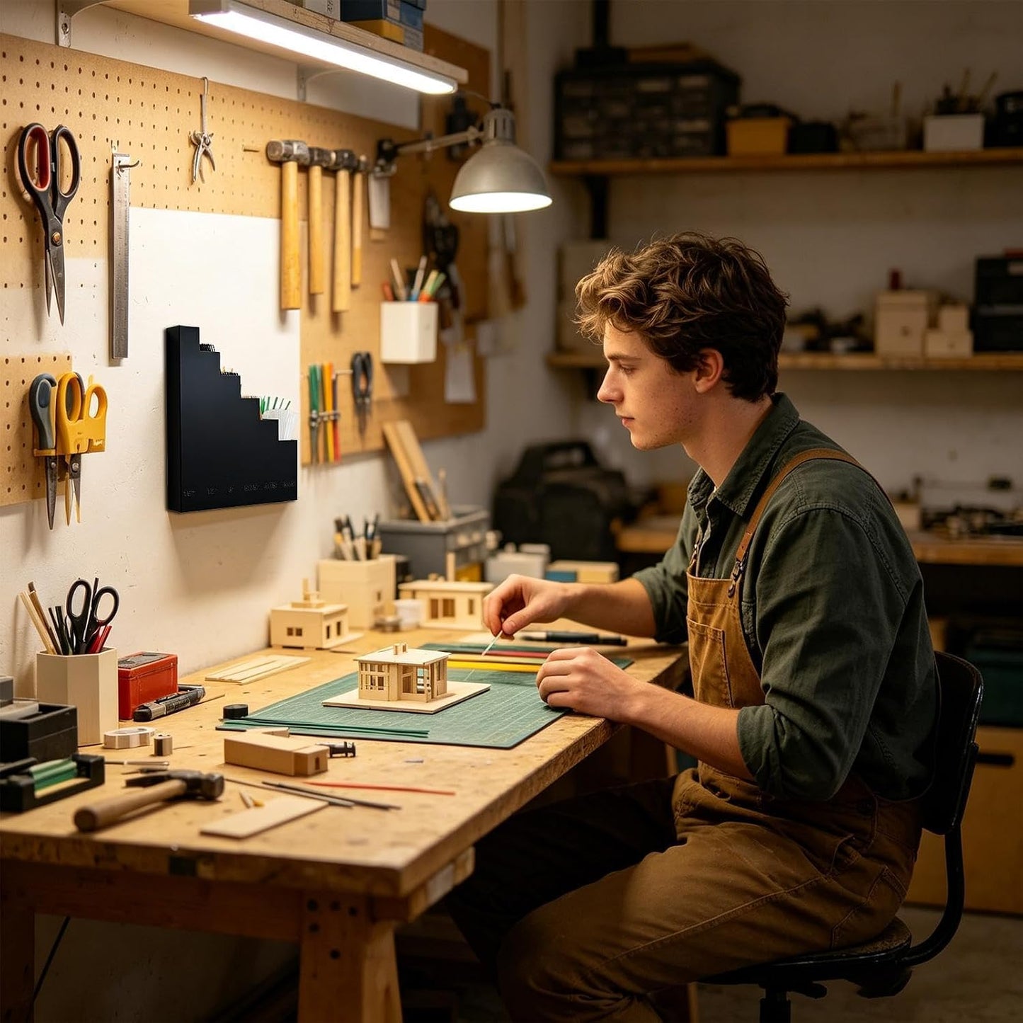 GENERIC Organiseur De Rangement Pour Attaches Zippées, étagère Murale Robuste Pour économiser De L'espace - Boîte De Rangement Pour Serre-câbles D'atelier - Pour La Gestion, Le Panneau Perforé, L'atelier, La