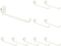  Sourcing Map Lot De 10 Crochets Muraux En Plastique Pour Panneau Mural De 12 Cm, Crochets D'étagère Pour Garage, Magasin, Entrepôt, Magasin, Maison, Blanc