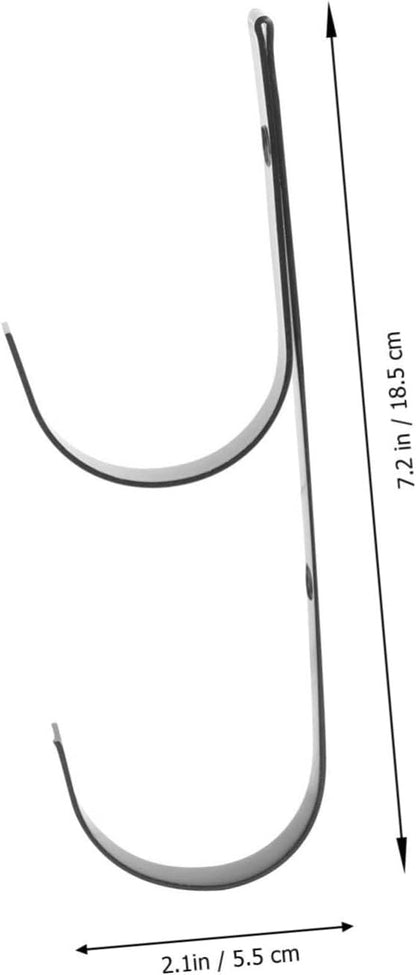 Gatuida Supports De Poteau De Piscine Métalliques Noirs, Crochets Multi-usages Robustes En Fer, Lot De 2, Accessoires De Rangement Pour Équipements Et Outils De Piscine, Fixation Extérieure