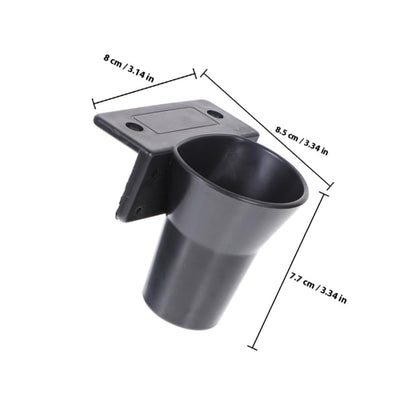  Ciieeo Support Mural Noir En Plastique Organiseur Pratique Et Confortable Pour Tournevis Électrique Pour Outils De Précision, Pour Atelier Et Bricolage