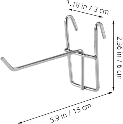  Angoily 30 Crochets Suspendre En Acier Inoxydable Pour Murs Grillagés, Installation Sans Outil, Solution De Fixation Sécurisée, Pour Rangement Et Organisation