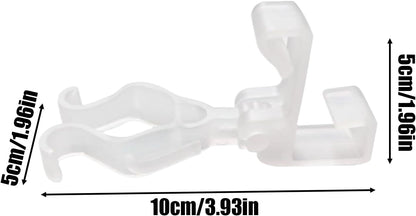  Attaches Pour Guirlandes Lumineuses Extérieures, Lot D'accessoires De Fixation Pour Décorations Festives, Fixation Câbles Pour Auvent Bardeaux Clôtures Fenêtre Jardins