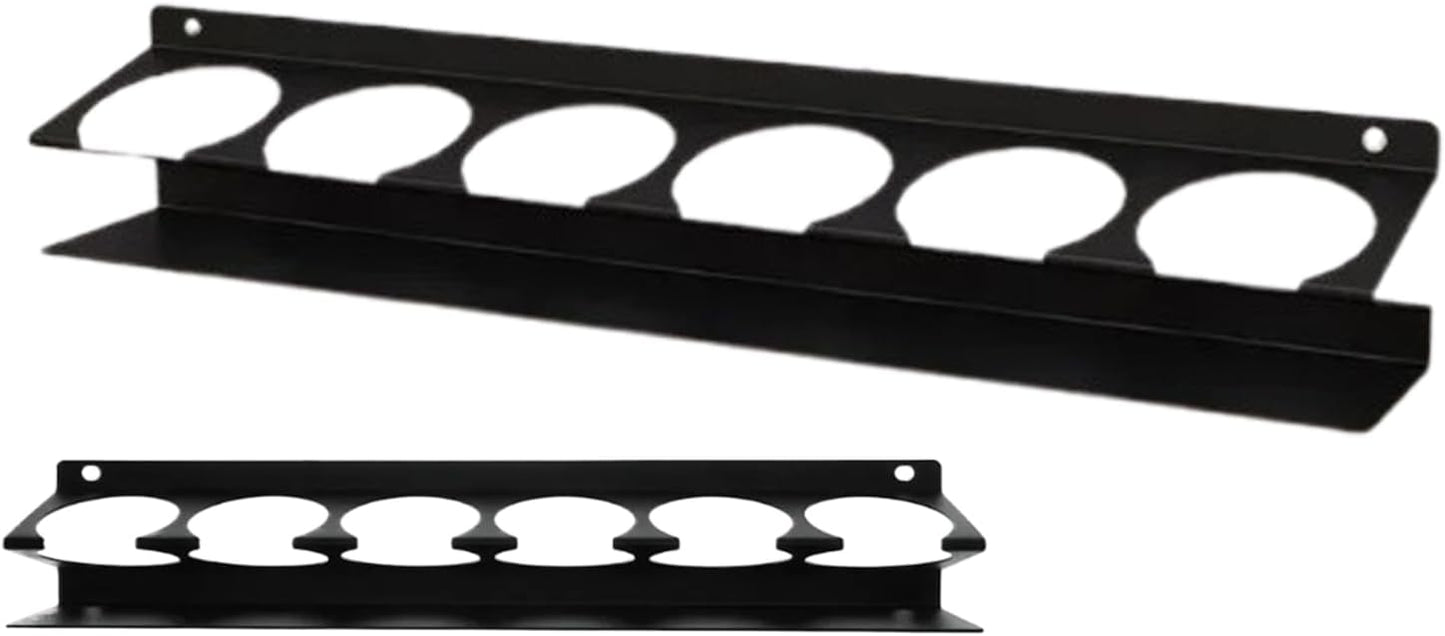 Genérico Generico Organisateur Pour Bouteilles De Spray – Étagère Murale Avec 6 Emplacements Pour Canettes De Détail De Voiture – Crochet Pour Bouteilles De Spray | Pour Garage, Atelier, Maison, Camionnette Et