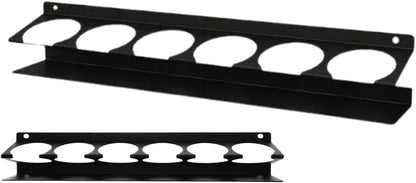 Genérico Generico Organisateur Pour Bouteilles De Spray – Étagère Murale Avec 6 Emplacements Pour Canettes De Détail De Voiture – Crochet Pour Bouteilles De Spray | Pour Garage, Atelier, Maison, Camionnette Et
