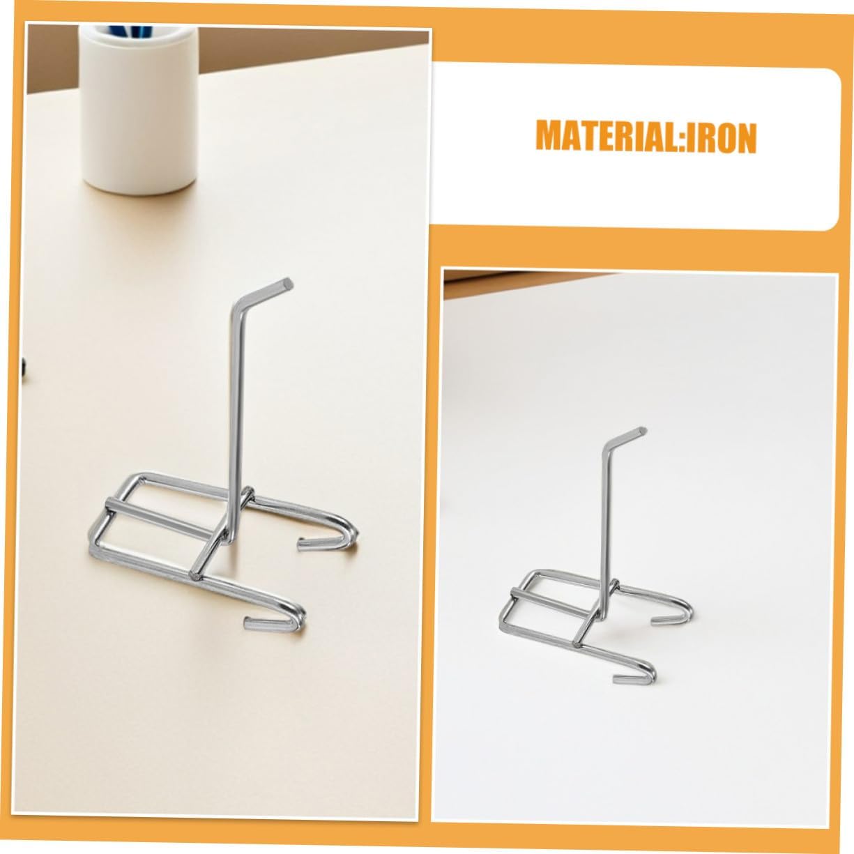 ULTECHNOVO Lot De 25 Crochets Muraux En Métal Argenté, Crochets D'affichage Robustes Pour Panneaux Perforés De 3,3 Mm, Compatibles Universels Pour Magasins Et Expositions