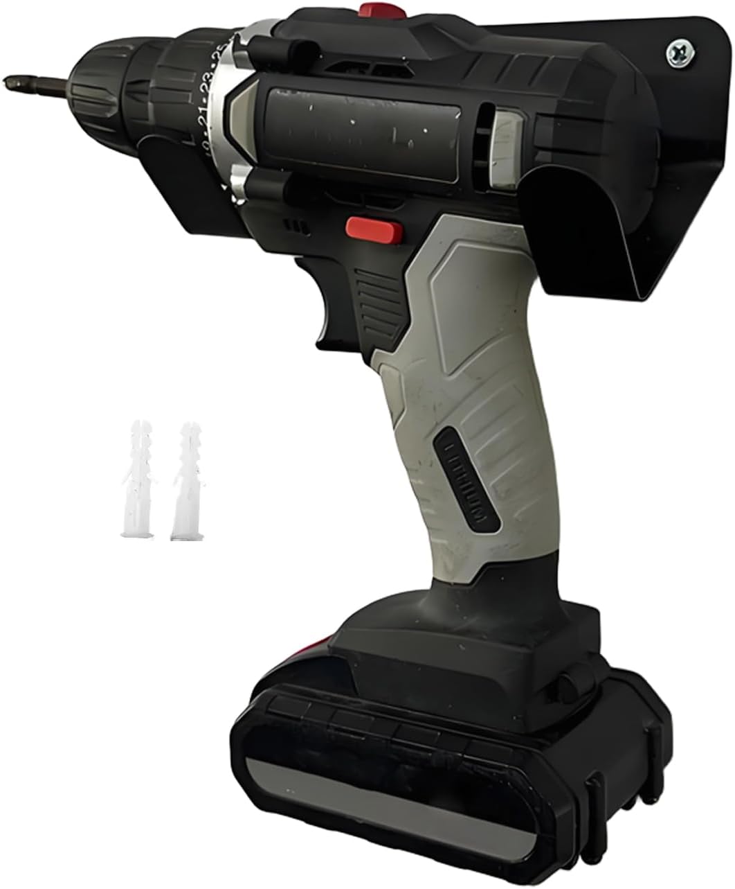  Porte-Perceuse Mural, Porte-Perceuse Murale, Rangement Robust Pour Abri Atelier Chantier Camion Utilitaire Garage Maison Atelier Solutions Stockage