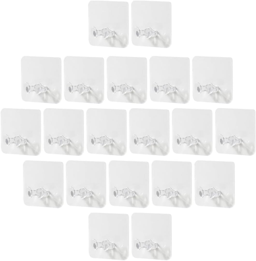  Ciieeo Supports De Prise Murale En Plastique 20pcs Sans Perçage Pour Organiser Câbles Et Prises Design Simple Et Montage Mural Facile