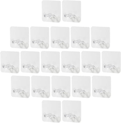  Ciieeo Supports De Prise Murale En Plastique 20pcs Sans Perçage Pour Organiser Câbles Et Prises Design Simple Et Montage Mural Facile