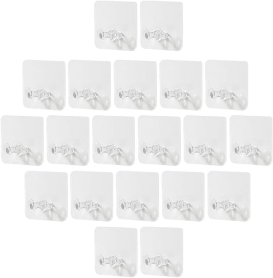  Ciieeo Supports De Prise Murale En Plastique 20pcs Sans Perçage Pour Organiser Câbles Et Prises Design Simple Et Montage Mural Facile