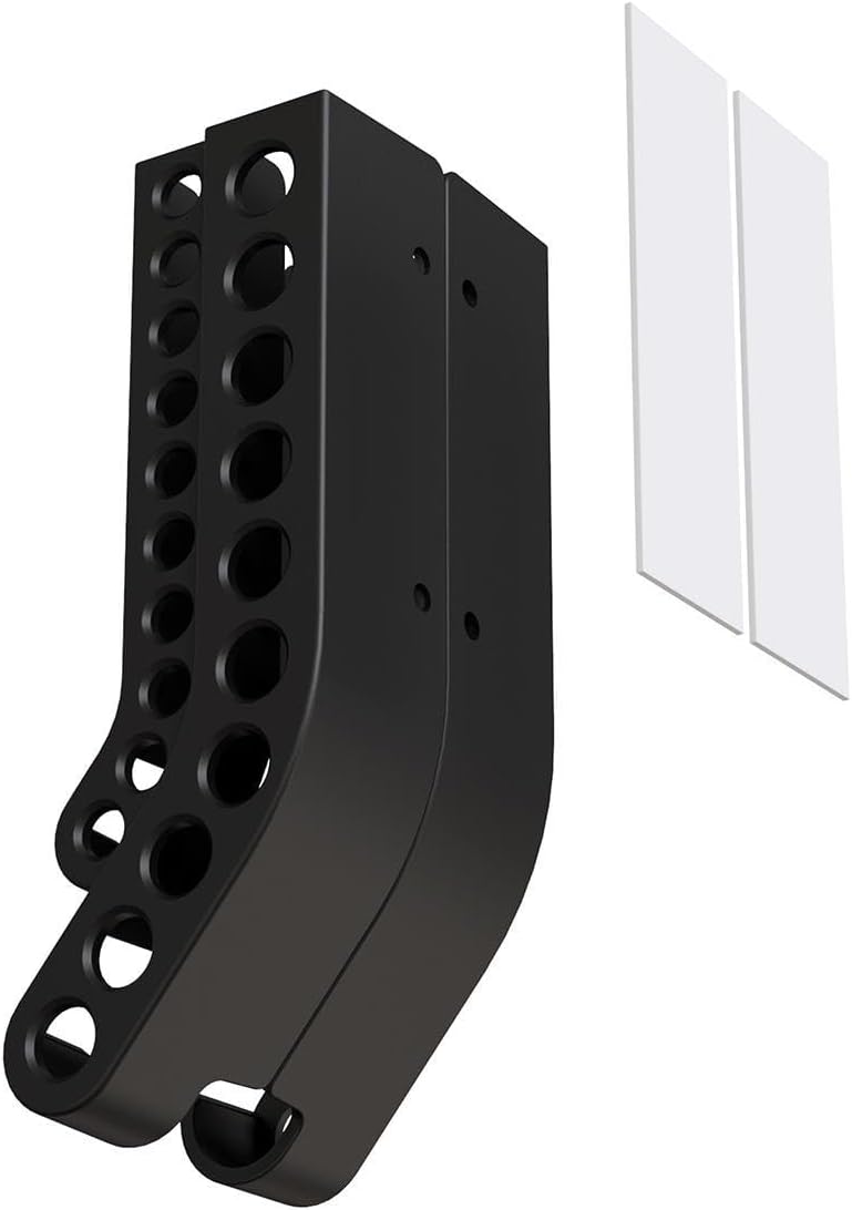 GENERIC Support Mural Pour Rangement De Piles – Organiseur De Piles | Combo De Goulotte AAA Pour Placard De Cuisine, Garage, Stocke 10 Piles AA Et 10 Piles AAA