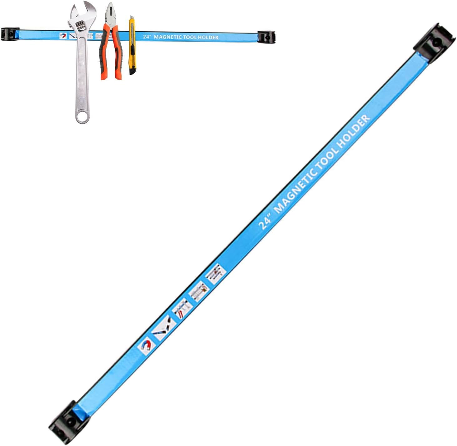 Barre à Outils Magnétique Pour Atelier, Organisateur D'outils Mural, Support Mural Pour Outils électriques, Support à Outils Magnétique Pour Atelier, Barre à Outils Magnétique Robuste,
