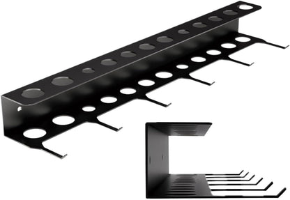 GENERIC Porte-brosses De Détail, Cintre Antidérapant Robuste Avec Crochets, Rangement D'outils De Lavage De Voiture, Pour Garage, Atelier, Maison, Nettoyage De Véhicule, Organisateur D'outils De Lavage