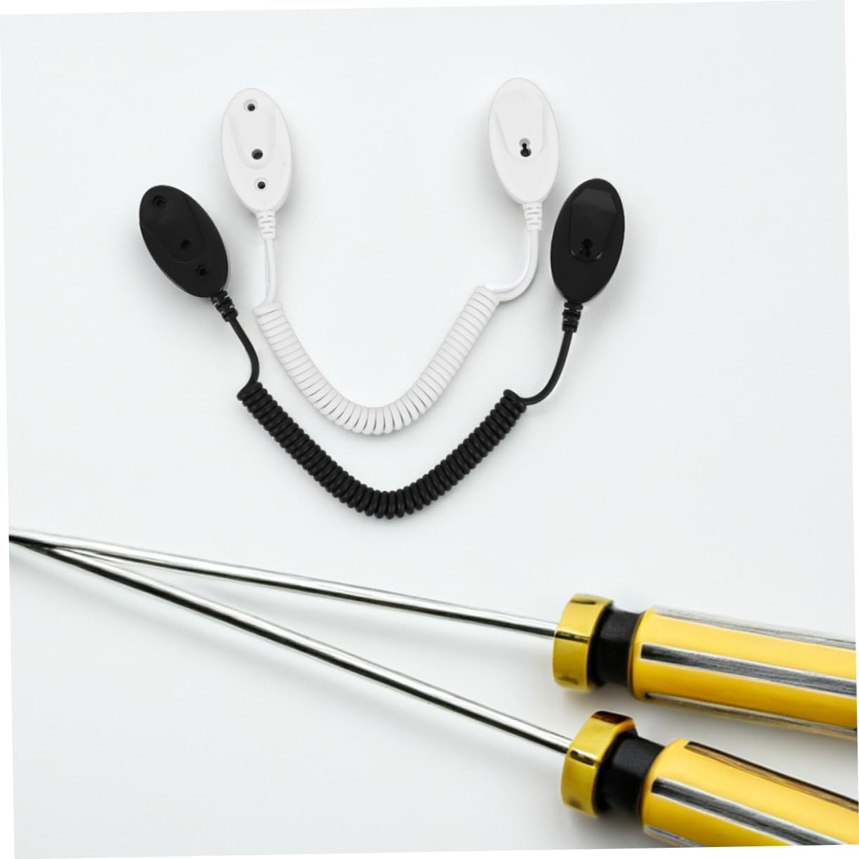  Gatuida 4pièces Crochets Muraux Avec Cordon De Sécurité à Ressort Crochets Adhésifs Amovibles Pour Télécommandes Téléphones Portables Et