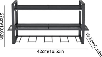  Rangement Pour Outils électriques, étagère De Rangement à 3 Couches, Organiseur Mural D'outils électriques, étagère Modulaire Pour Perceuse, étagère à Outils électriques, Organiseur D'outils