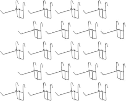  Angoily 30 Crochets Suspendre En Acier Inoxydable Pour Murs Grillagés, Installation Sans Outil, Solution De Fixation Sécurisée, Pour Rangement Et Organisation