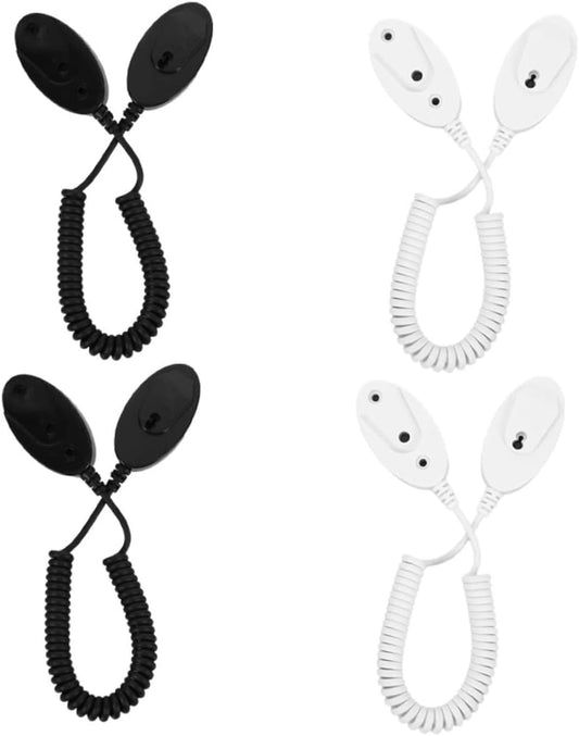  Gatuida 4pièces Crochets Muraux Avec Cordon De Sécurité à Ressort Crochets Adhésifs Amovibles Pour Télécommandes Téléphones Portables Et