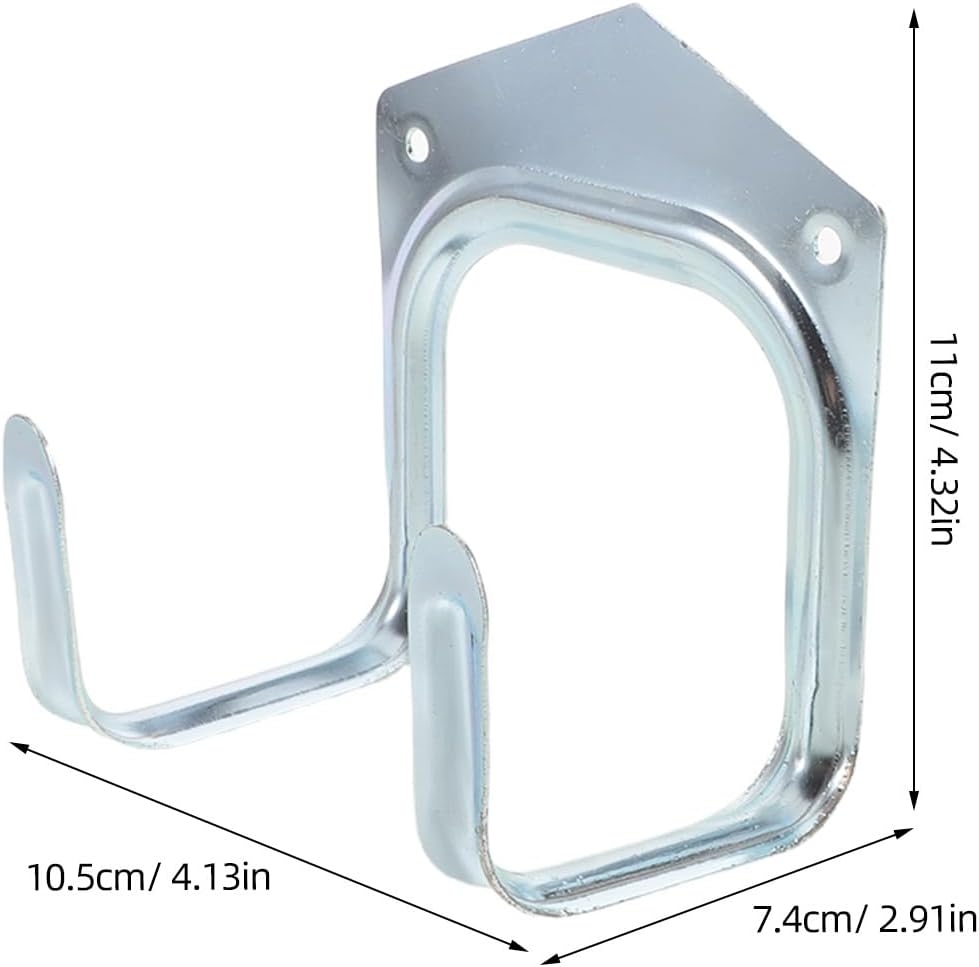  Ciieeo Lot De 10 Crochets Muraux En Fer Robustes Double Fixation, Taille Grosse, Finition Anticorrosion, Porte-serviettes Et Porte-clés Réutilisables, Pour Chambre, La Cuisine Et Salle