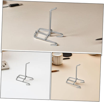  ULTECHNOVO Lot De 25 Crochets Muraux En Métal Argenté, Crochets D'affichage Robustes Pour Panneaux Perforés De 3,3 Mm, Compatibles Universels Pour Magasins Et Expositions