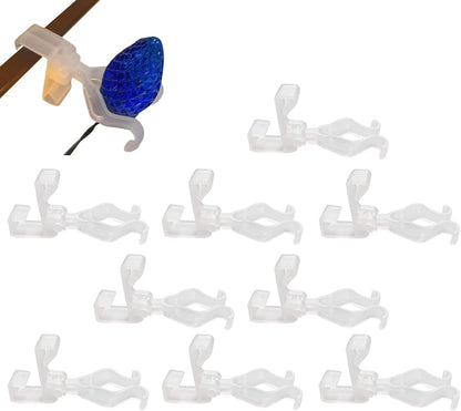  Attaches Pour Guirlandes Lumineuses Extérieures, Lot D'accessoires De Fixation Pour Décorations Festives, Fixation Câbles Pour Auvent Bardeaux Clôtures Fenêtre Jardins