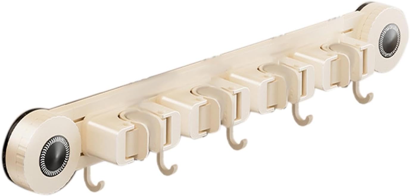 GENERIC Support Pour Balai – Ventouse Robuste Et Antirouille – Support Mural Pour Balai – Pour Maison, Dortoir, Bureau, Appartement, Chambre à Coucher, Salon