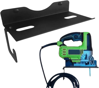 GENERIC Support Mural Pour Scie Sauteuse – Support En Métal Pour Outils électriques, Pour Atelier, Abri De Jardin, Maison, Sous-sol, Appartement, Ferme