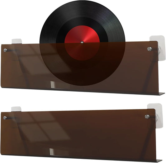 GENERIC Porte-disques – Étagère Murale En Acrylique Transparent | Organiseur De Disques Pour Salon, Chambre à Coucher, Appartement, Adolescents, Adultes, Livres, Journaux