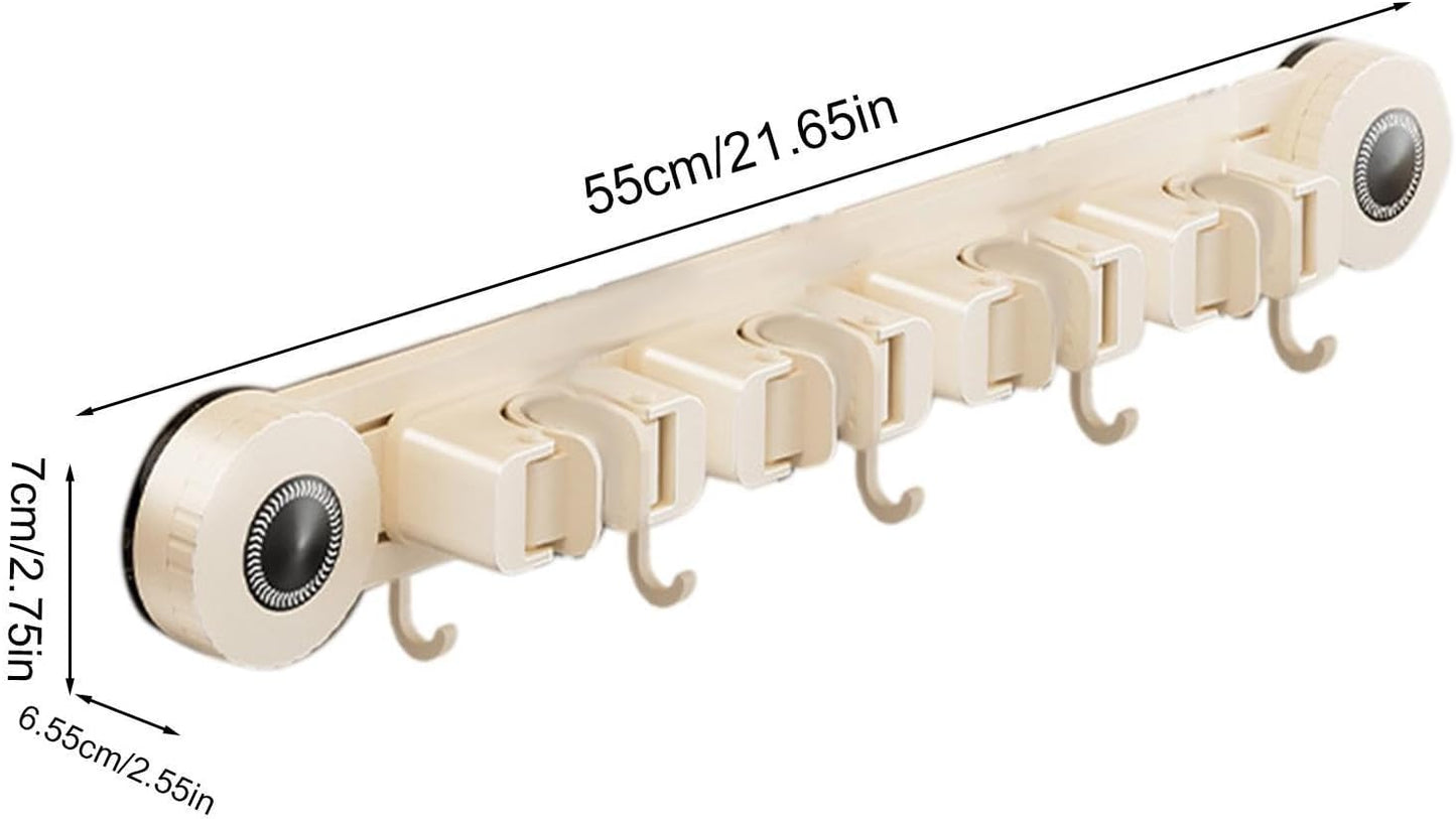 GENERIC Support Pour Balai – Ventouse Robuste Et Antirouille – Support Mural Pour Balai – Pour Maison, Dortoir, Bureau, Appartement, Chambre à Coucher, Salon