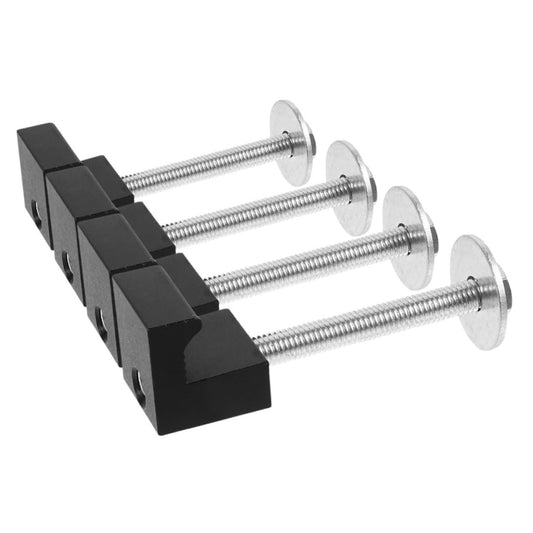  OUNONA 4pièces Fixations Pour Boîtes à Outils De Camionnette Crochets J Métalliques Accessoires De Montage Robustes Pour Pick-up