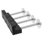  OUNONA 4pièces Fixations Pour Boîtes à Outils De Camionnette Crochets J Métalliques Accessoires De Montage Robustes Pour Pick-up