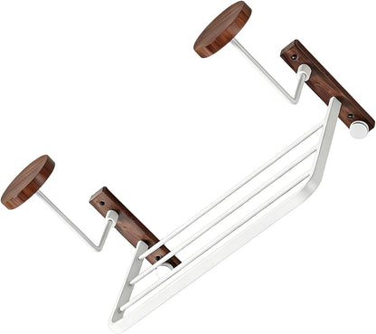  Support Mural Pour Casque Avec Design Peu Encombrant Et Finition En Bois élégante Pour Un Rangement Organisé. Support De Rangement Moderne Pour Coiffures Avec Construction En Bois Solide Et Métal Pour