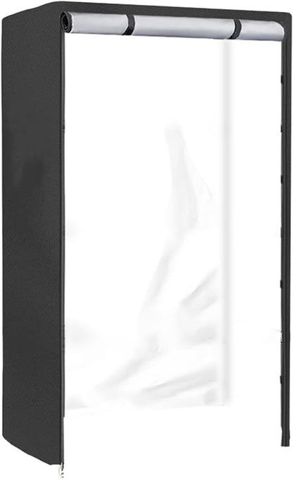  Generisch Housse De Rack En Fil Avec Fermeture éclair, Protection Pour étagère, 61,81 X 29,02 X 13,78 Pouces, Housses De Rangement De Protection Pour L'organisation De Base De Garage De Cuisine Et La