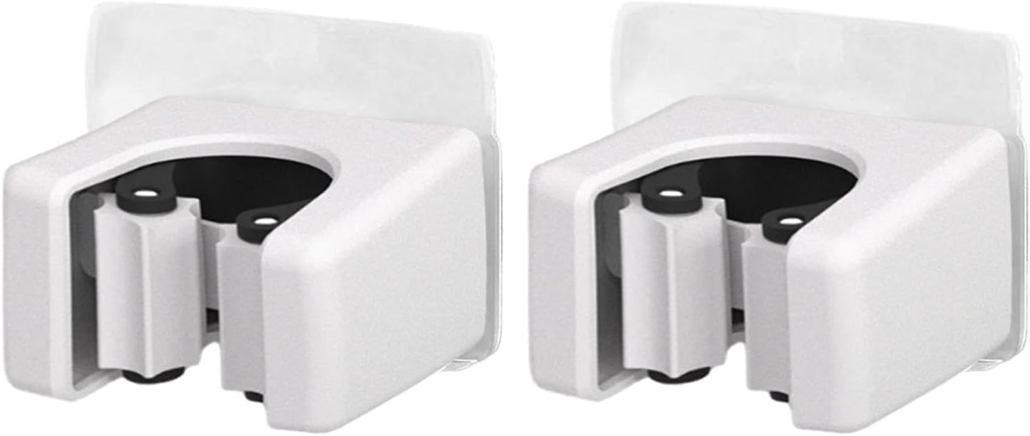 GENERIC Support Mural En Acier Inoxydable, Support Adhésif Avec Construction Robuste, Outil De Nettoyage Avec économiseur D'espace, 6 X 4,8 X 4 Cm, Pelle à Balai Pour Intérieur Et Extérieur