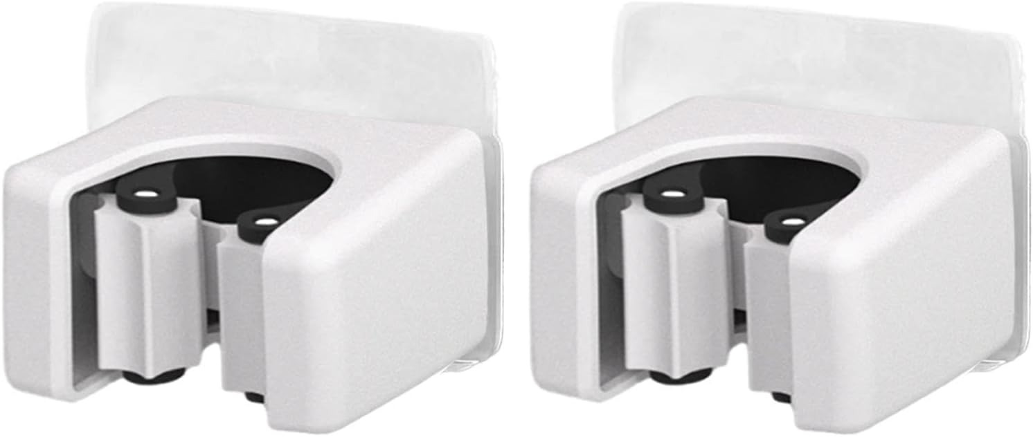 GENERIC Support Mural En Acier Inoxydable, Support Adhésif Avec Construction Robuste, Outil De Nettoyage Avec économiseur D'espace, 6 X 4,8 X 4 Cm, Pelle à Balai Pour Intérieur Et Extérieur
