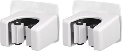 GENERIC Support Mural En Acier Inoxydable, Support Adhésif Avec Construction Robuste, Outil De Nettoyage Avec économiseur D'espace, 6 X 4,8 X 4 Cm, Pelle à Balai Pour Intérieur Et Extérieur