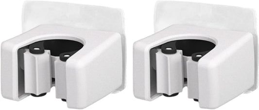 GENERIC Support Mural En Acier Inoxydable, Support Adhésif Avec Construction Robuste, Outil De Nettoyage Avec économiseur D'espace, 6 X 4,8 X 4 Cm, Pelle à Balai Pour Intérieur Et Extérieur
