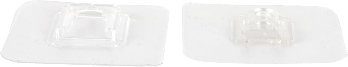 DI0063 Crochets Pour Étagère - Lot De 2 - Auto-adhésifs 15Kg - Installation Rapide - Design Discret - Polyvalent - Métal - Blanc