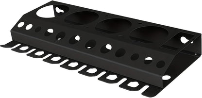  Porte-bouteilles Mural Robuste En Métal Avec 4 Compartiments De Conteneurs Et 8 Ouvertures à Outils Pour Le Rangement Dans Le Garage, L'atelier, Porte-outils Peu Encombrant