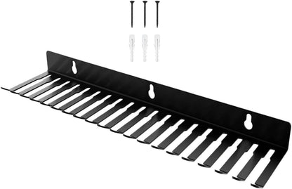  Support Mural De Rangement Industriel Avec 20 Crochets Pour Guitare, Câbles XLR, Atelier, Garage, Rangement En Acier Au Carbone