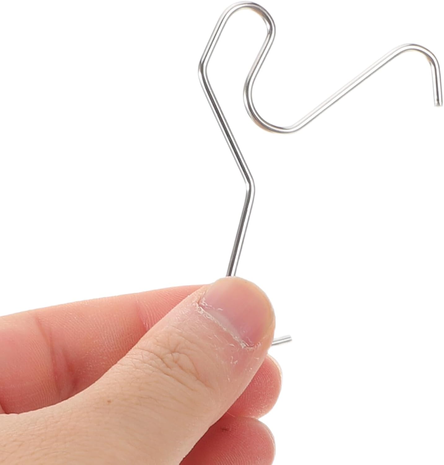  Cabilock Lot De 20 Crochets Réglables Pour Briques Fixation Murale Sans Perçage Pour L'Extérieur Et L'Intérieur Couleur Argent