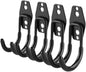  Gatuida 4Pièces Crochets Mural Garage Organisateur Heavy Duty Pour Outils De Jardin Et Vélo Crochets Utilitaires Noir Pour Rangement Et Économiseur Espace