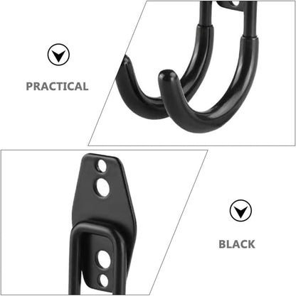  Gatuida 4Pièces Crochets Mural Garage Organisateur Heavy Duty Pour Outils De Jardin Et Vélo Crochets Utilitaires Noir Pour Rangement Et Économiseur Espace