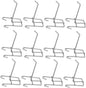  ULTECHNOVO Lot De 25 Crochets Muraux En Métal Argenté, Crochets D'affichage Robustes Pour Panneaux Perforés De 3,3 Mm, Compatibles Universels Pour Magasins Et Expositions