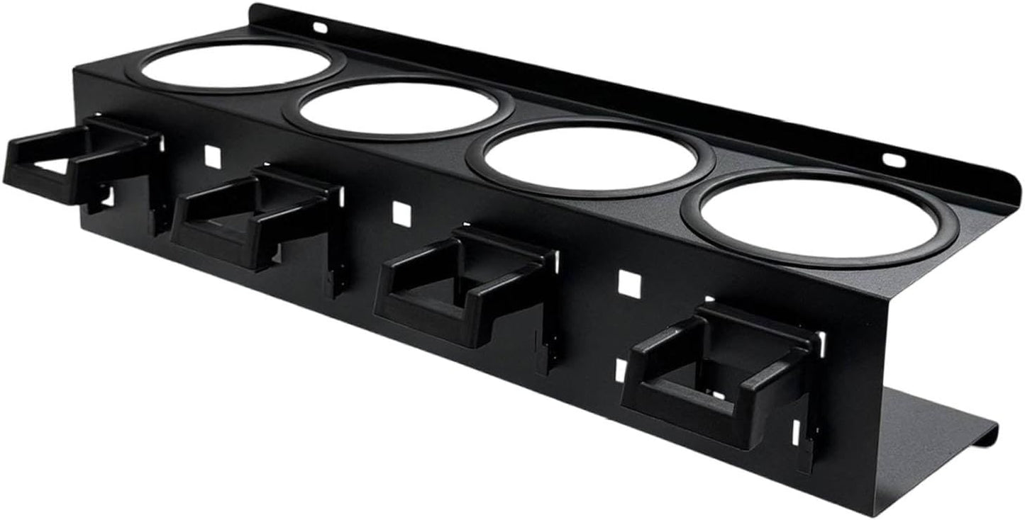  Porte-flacons Pulvérisateurs, étagère à Flacons, Fixation Murale, En Métal Avec Porte-Outils. Utilisation Polyvalente Pour Les Abris De Voiture, Bleu 5 Trous