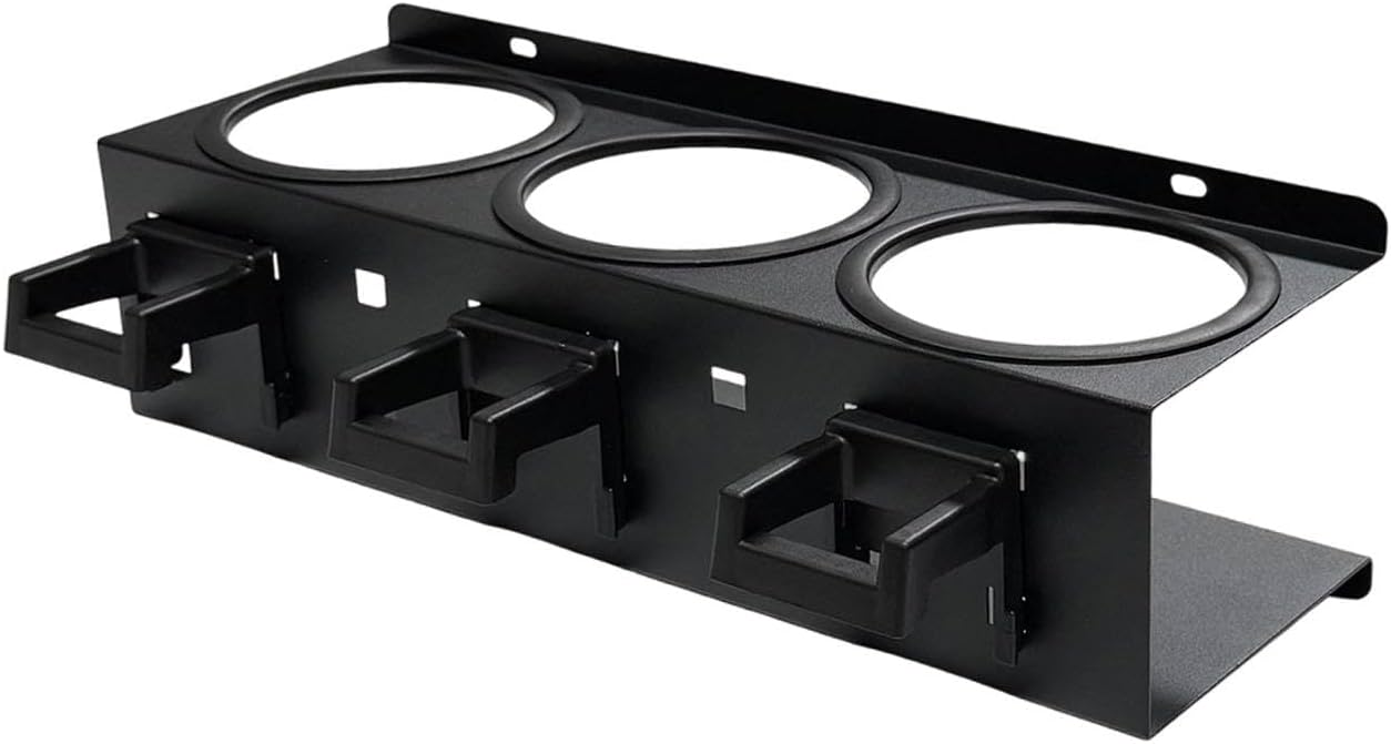  Porte-flacons Pulvérisateurs, étagère à Flacons, Fixation Murale, En Métal Avec Porte-Outils. Utilisation Polyvalente Pour Les Abris De Voiture, Bleu 5 Trous