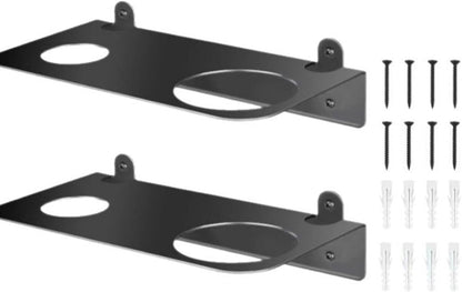  Entonnoir à Huile – Lot De 2 Supports Muraux Pour Support D'huile De Refroidissement, Design Peu Encombrant Avec Fonction D'accès Facile, Support Pour Cuisine, Garage, Atelier, Noir