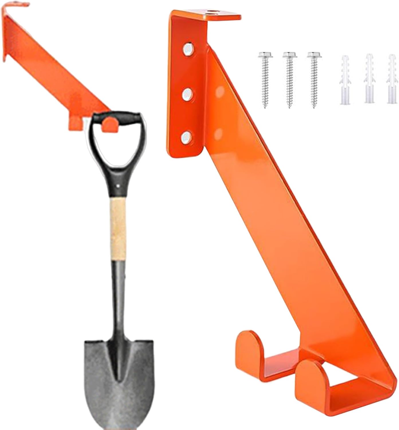  Support De Tronçonneuse En Acier Inoxydable – Cintres à Outils Pour Garage Mural Sûr – Support Robuste Avec Capacité De 81,6 Kg Pour Affichage, Magasin, Cour, Atelier, Jardin, Maison, Abri De