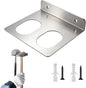 GENERIC Support Mural Pour Outils | Double Fentes En Acier Inoxydable Robuste, Avec Vis, Marteau, Support Mural | Pour Le Travail Du Bois, Garage, Atelier, Studio, Cour